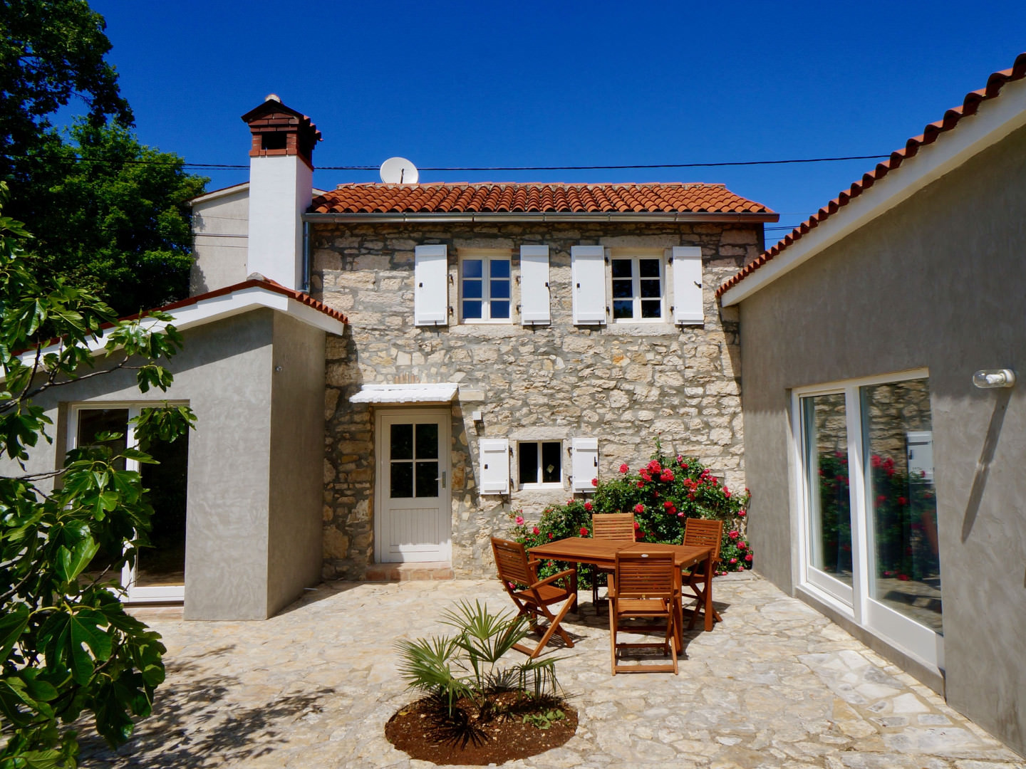 Stone Villa in Croatia with big garden terrace and swimming pool